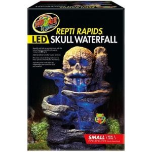 Zoo Med Repti Rapids LED Waterfall Skull - Small