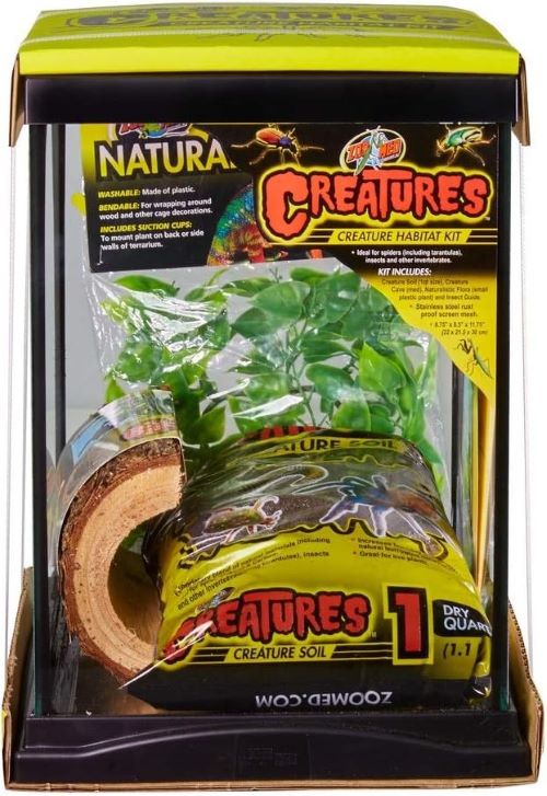Zoo Med Creatures Creature Soil - 1 Quart (2 Pack), Peat Moss & Soil Blend For Terrariums, Insects, Spiders