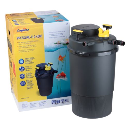 LAGUNA PRESSURE FLO 4000 HIGH PERFORMANCE POND FILTER WITH 36-Watt UV CLARIFIER - Image 2