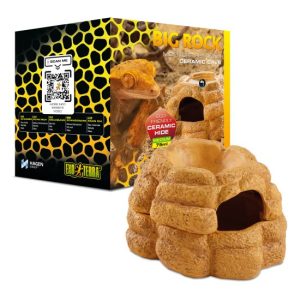 Exo Terra Big Rock Ceramic Cave - With Lid - Medium