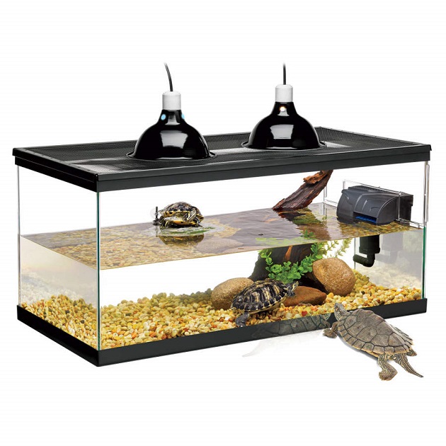 Zilla Deluxe Aquatic Turtle Kit 20 Long 30 x 12 x 12 in