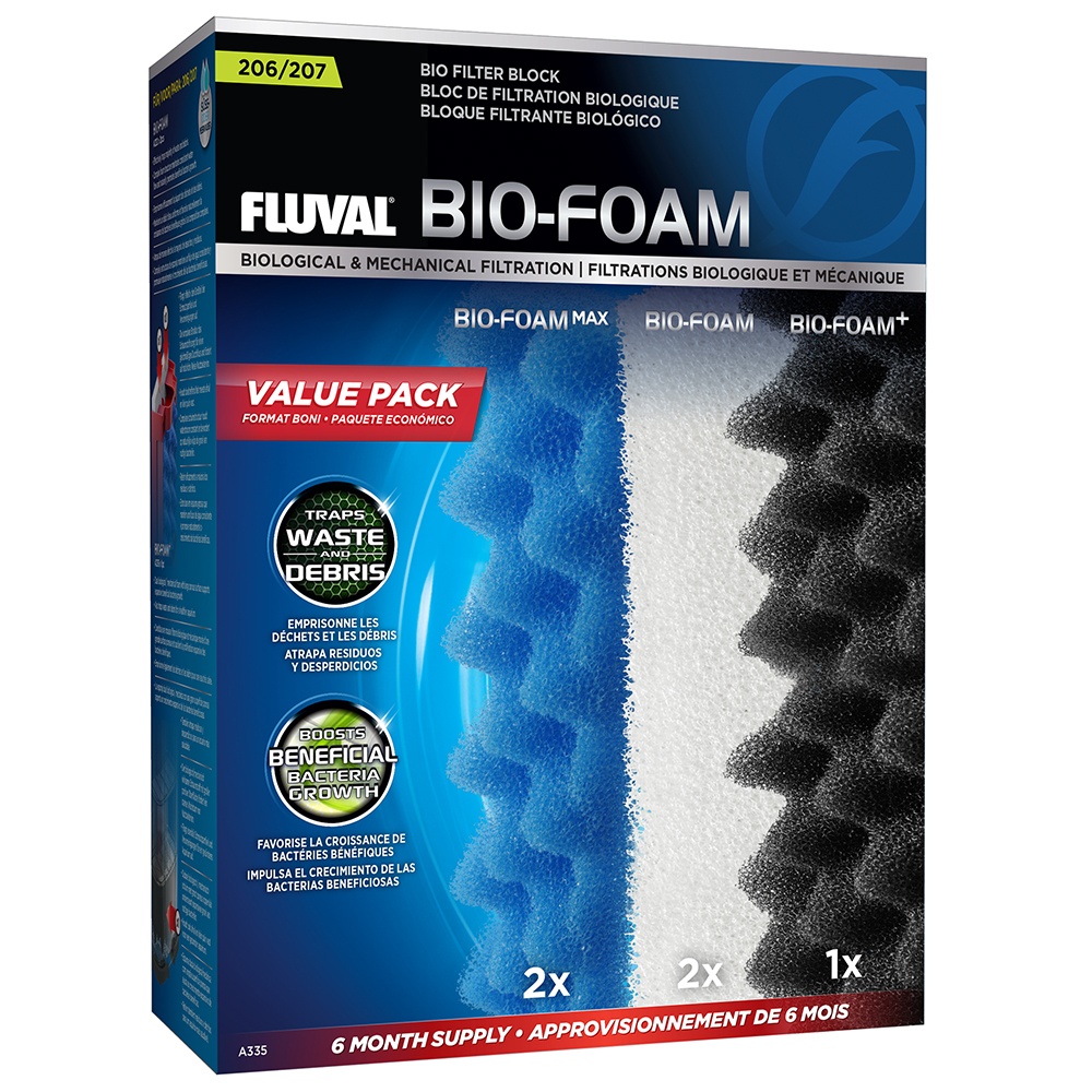 Fluval 207 Bio-Foam Value Pack Fluval A335