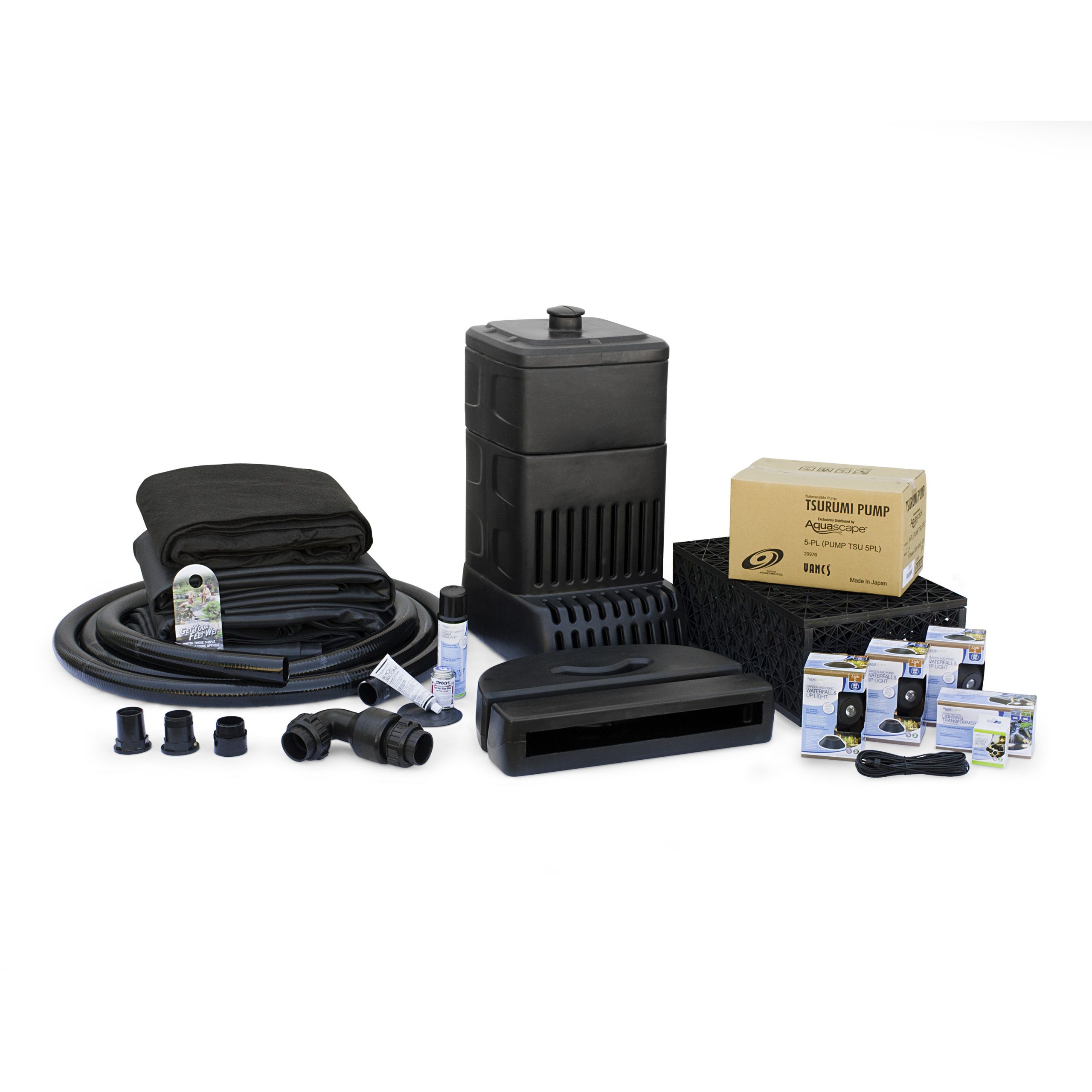 Large Pondless® Waterfall Kit 26' Stream with 5-PL 5000 Pond Pump