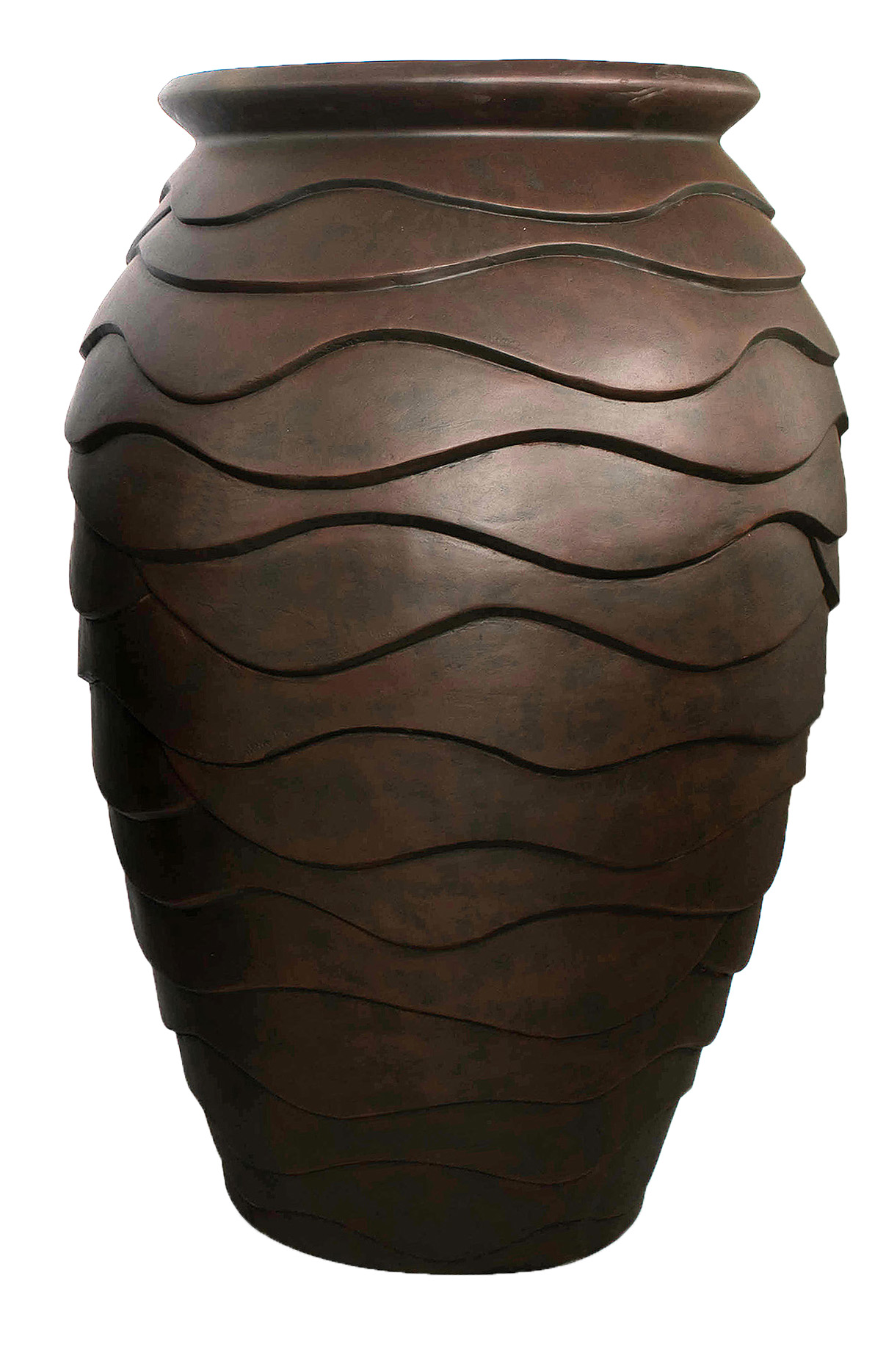 Large Scalloped Urn