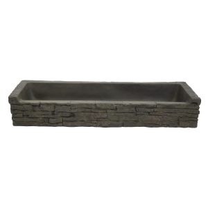 Front-Spill Straight Stacked Slate Topper