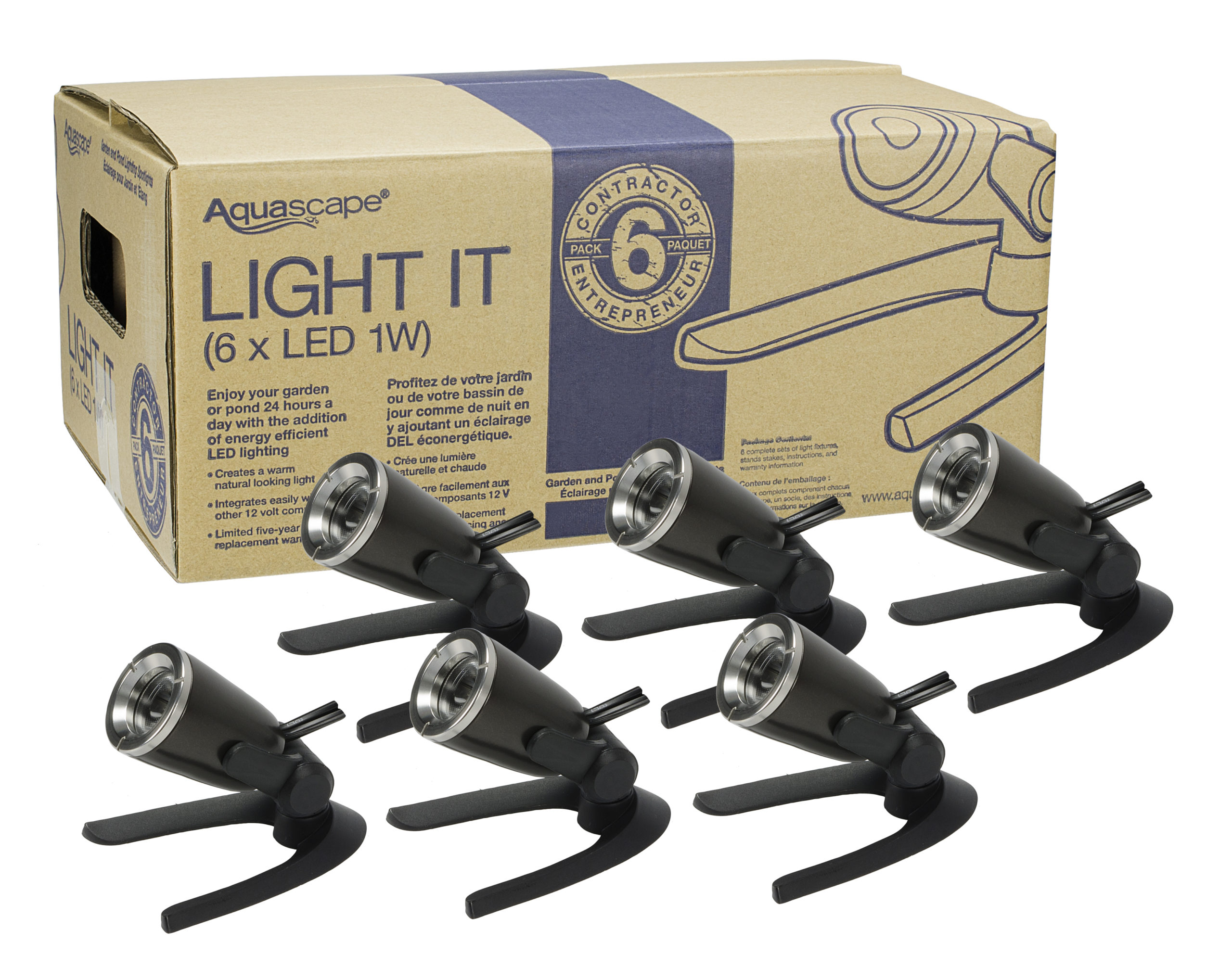 Garden and Pond 1-Watt LED Spotlight 6-Pack